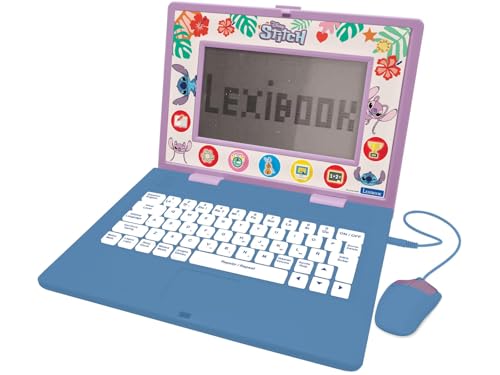 LEXIBOOK, Disney Stitch JC599Di2 zweisprachiger Lerncomputer, Spanisch/Englisch, Kinderspielzeug, 170 Aktivitäten zum Lernen, Spielen und Musik, großes Display, Blau LEXIBOOK, Disney Stitch JC599Di2 zweisprachiger Lerncomputer, Spanisch/Englisch, Kinderspielzeug, 170 Aktivitäten zum Lernen, Spielen und Musik, großes Display, Blau von Lexibook