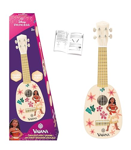 Lexibook, Disney Vaiana, Mein erstes Ukulele aus Holz, 4 Nylonsaiten, 53 cm, Anleitung inklusive, Blau, K230VN Lexibook, Disney Vaiana, Mein erstes Ukulele aus Holz, 4 Nylonsaiten, 53 cm, Anleitung inklusive, Blau, K230VN von Lexibook