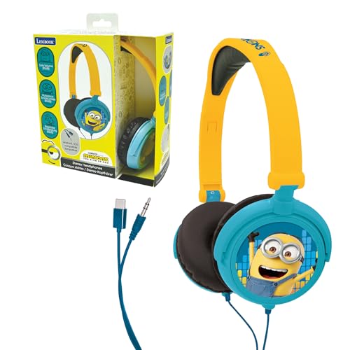 Lexibook, Ich - Einfach unverbesserlich Minions, Stereo-Kopfhörer, kindersichere Lautstärke, klappbar und verstellbar, gelb/schwarz, HP010DES Lexibook, Ich - Einfach unverbesserlich Minions, Stereo-Kopfhörer, kindersichere Lautstärke, klappbar und verstellbar, gelb/schwarz, HP010DES von Lexibook