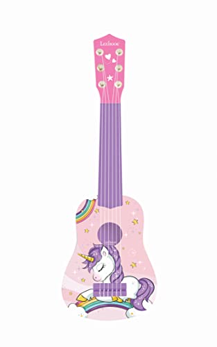 Lexibook, Mijn Eerste Gitaar Eenhoorn voor kinderen, 6 nylon snaren, 53 cm, gids inbegrepen, Roze/Blauw, K200UNI Lexibook, Mijn Eerste Gitaar Eenhoorn voor kinderen, 6 nylon snaren, 53 cm, gids inbegrepen, Roze/Blauw, K200UNI von Lexibook