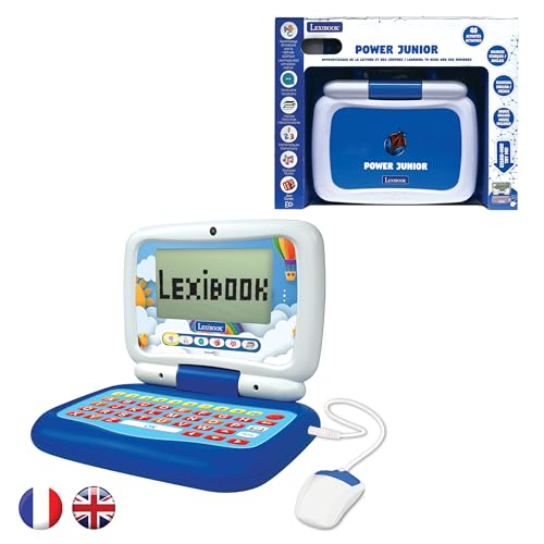 Lexibook, Power Junior, zweisprachiger Lern-Laptop, Französisch/Englisch, mit 40 Aktivitäten, eine Neue Art, lesen und zählen zu Lernen, JC398i1 von Lexibook