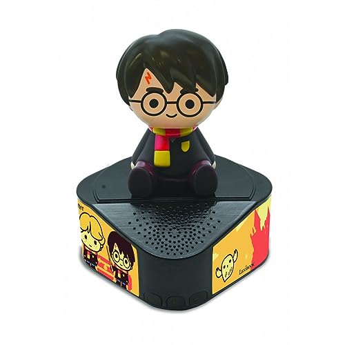 Lexibook - Warner Harry Potter - Lautsprecher mit Leuchtfigur, Bluetooth 5,0, USB-Anschluss/USB Typ C, braun/Dore, BTD80HP von Lexibook