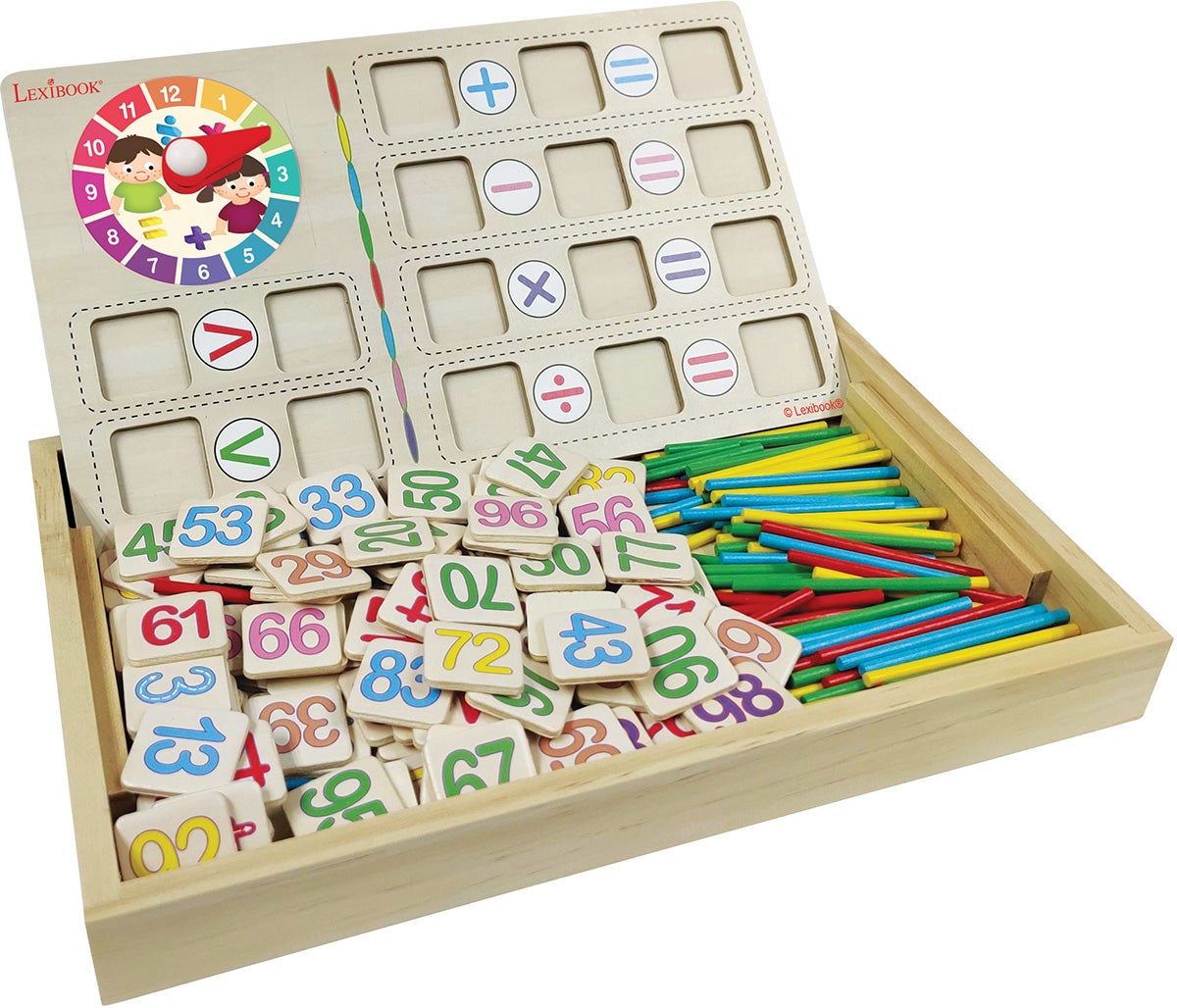 Lexibook Bio Toys Rechenschule Zeichentafel, Mehrfarbig von Lexibook