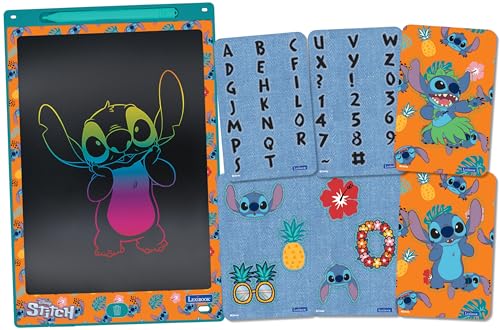 Lexibook CRT10D Disney Stitch, Magic Slate, Kunst-und Bastelspielzeug für Mädchen und Jungen, A4-Format mit mehrfarbigen Zeichnungen, blau/orange, Einheitsgröße von Lexibook