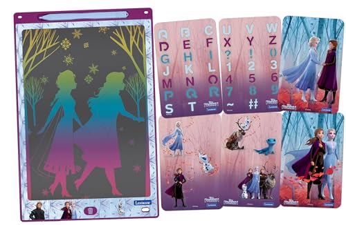 Lexibook, Frozen Magic Slate, Kunst- und Bastelspielzeug für Mädchen und Jungen, A4-Format mit mehrfarbigen Zeichnungen, lila/blau, CRT10FZ von Lexibook