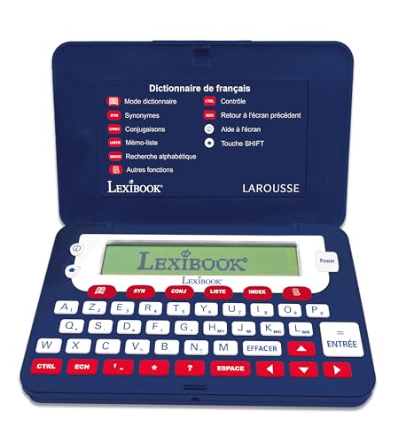 Lexibook D860FR LAROUSSE wörterbuch Elektronisches Taschenwörterbuch von Larouse, Definitionen, Synonyme, Konjugation, Rechtschreibprüfung, blau von Lexibook