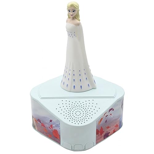 Lexibook - Disney Die Eiskönigin - Lautsprecher mit Leuchtfigur, Bluetooth 5,0, USB-Anschluss/USB Typ C, blau/violett, BTD80FZ von Lexibook