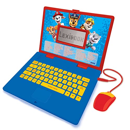 Lexibook Lexibook-JC598FZi10, Paw Patrol, Lerncomputer, zweisprachig, Französisch/Niederländisch, Spielzeug für Mädchen, mit 124 Aktivitäten zum Lernen, Spaß und Klavierspielen, JC598PAi10 von Lexibook