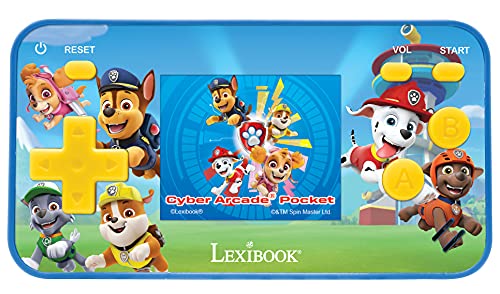 Lexibook, Paw Patrol, Cyber Arcade Pocket, Tragbare Spielkonsole, 150 Spiele, 1,8“ LCD-Bildschirm, Batteriebetrieben, Blau, JL1895PA von Lexibook