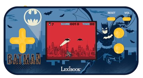 Lexibook, Batman, Compact Cyber Arcade, Tragbare Konsole, 150 Spiele, LCD-Farbbildschirm, Batteriebetrieben, Schwarz/Blau, JL2367BAT von Lexibook