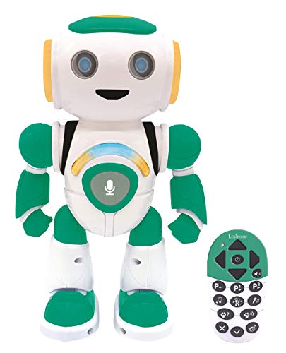 Lexibook Jr. Intelligenter Roboter, der in Gedanken lesen kann, Spielzeug für Jungen und Mädchen, Powerman Junior, Tanz, spielt Musik, Quiztiere, Karaoke, programmierbar, STEM ROB21FR von Lexibook