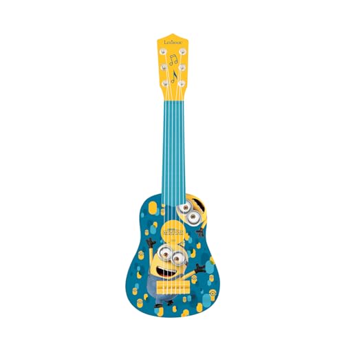 Lexibook Universal Ich - Einfach Unverbesserlich 3 Minions, Meine erste Gitarre , 6 Nylonschnüre, 53 cm, Anleitung inklusive, Blau/Gelb, K200DES von Lexibook