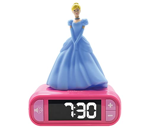 Lexibook Lexibook Disney Cinderella Kinderwecker Mit 3D Figur - Digitale Uhr Mit LCD Anzeige, Alarm-und Schlummer-Funktion, Besonderen Klingeltönen Und Nachtlicht, Für Kinder Ab 3 Jahren von Lexibook