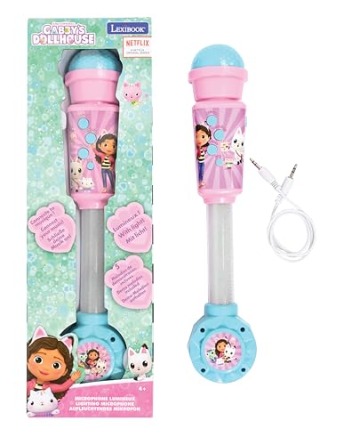 Lexibook Lexibook-MIC90GDH, casa delle Bambole di Gabby, Microfono Bambini, Giocattolo Musicale, Altoparlante Integrato, Effetti Luminosi, Presa Aux-in, Colore Rosa/Blu, Taglia Unica Lexibook Lexibook-MIC90GDH, casa delle Bambole di Gabby, Microfono Bambini, Giocattolo Musicale, Altoparlante Integrato, Effetti Luminosi, Presa Aux-in, Colore Rosa/Blu, Taglia Unica von Lexibook