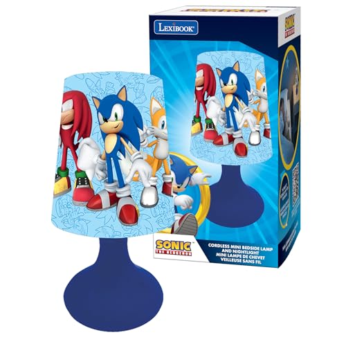 Lexibook, Sonic The Hedgehog, Sonic Mini Nachttischlampe und kabelloses Nachtlicht, MLT10SN von Lexibook