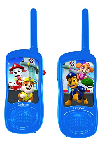 Lexibook, Paw Patrol, Walkie-Talkies, Kommunikationsspiel für Kinder, Gürtelclip für den Transport, batteriebetrieben, Blau, TW11PA von Lexibook