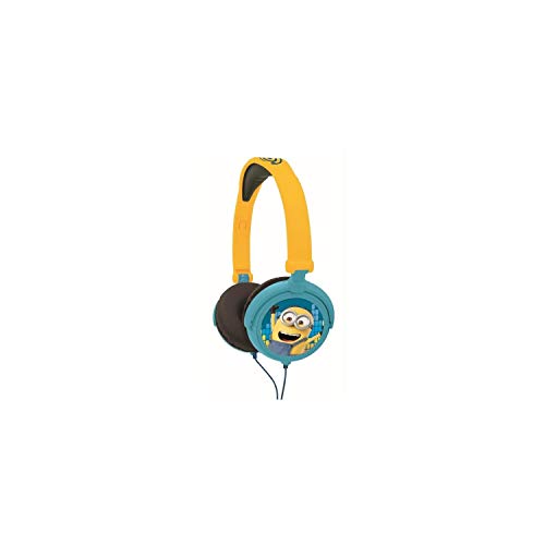 Lexibook HP010DES Headphone Universal Minions Stereo-Kopfhörer für Kinder, sichere Lautstärke, faltbar und verstellbar, Gelb/Blau von Lexibook