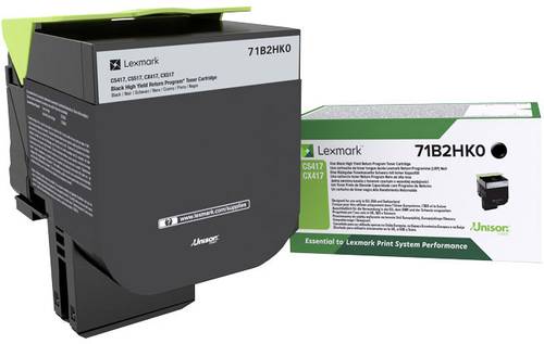 Lexmark Rückgabe Tonerkassette CS417 CS517 CX417 CX517 Original Schwarz 6000 Seiten 71B2HK0 von Lexmark