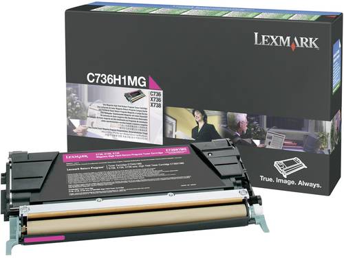 Lexmark Rückgabe Tonerkassette C736 X736 X738 Original Magenta 10000 Seiten C736H1MG von Lexmark