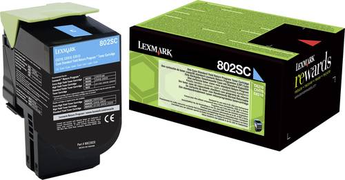 Lexmark Toner 802SC CX310 CX410 CX510 Original Cyan 2000 Seiten 80C2SC0 von Lexmark