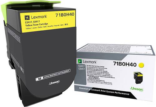 Lexmark Tonerkassette CS417 CX417 Original Gelb 3500 Seiten 71B0H40 von Lexmark