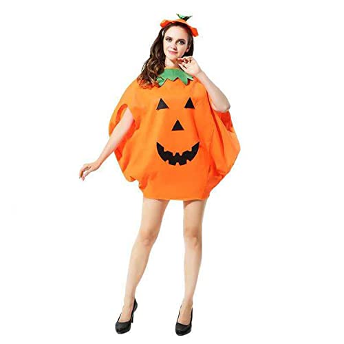 Lezevn Halloween Kürbis Kostüme Kürbis Verkleidung Outfit Halloween Kürbis Party Kostüm Kleidung mit Hut von Lezevn