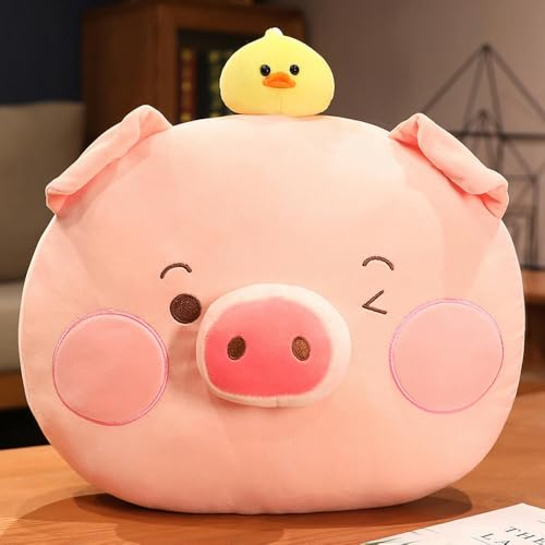 LfrAnk Cartoon Ente Schwein Kissen Plüschtier Schweinchen Puppe Büro Mittagessen Pause Kissen Kinder Geburtstagsgeschenk 42CM 1 von LfrAnk