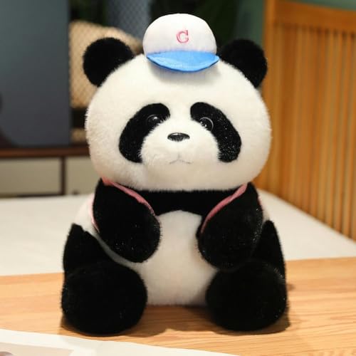 LfrAnk Cartoon Panda Puppe Plüschtier Panda Tasche Puppe Mädchen Stoffpuppe Kinder Geburtstagsgeschenk 42CM 1 von LfrAnk