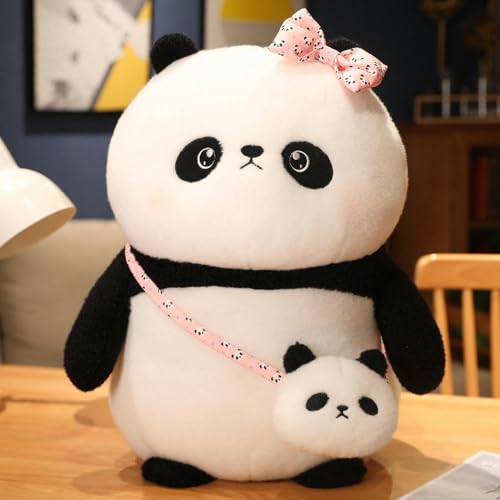 LfrAnk Cartoon Panda Puppe Plüschtier Tier Panda Puppe Kinder Mädchen Weihnachten Geburtstagsgeschenk 30cm 1 von LfrAnk