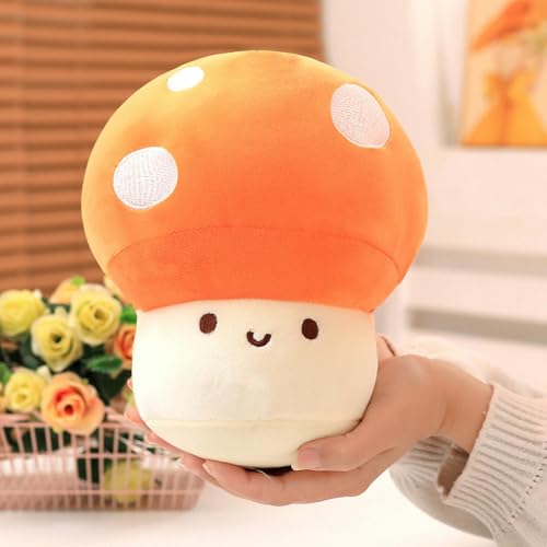 LfrAnk Cartoon Pilz Puppe Plüschtier Pilz Puppe Mädchen Tasche Schlüsselanhänger Kinder Geburtstagsgeschenk 10CM 2 von LfrAnk