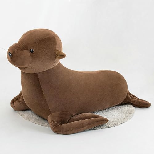 LfrAnk Cartoon Seelöwe Kissen Plüschtier Puppe Seelöwe Robbe Puppe Kinder Stoffpuppe Geburtstagsgeschenk 60CM 1 von LfrAnk