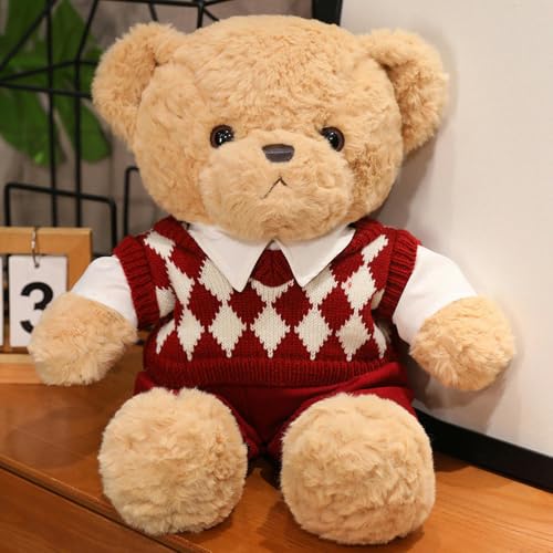 LfrAnk Cartoon Teddybär Puppe Tier Plüschtier weiche Puppe Mädchen Geburtstagsgeschenk 55cm 1 von LfrAnk