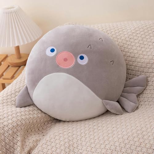 LfrAnk Cartoon weicher Fisch Kissen Plüschtier Puppe Kugelfisch Puppe Mädchen Stoffpuppe Kinder Geburtstagsgeschenk 40CM 4 von LfrAnk