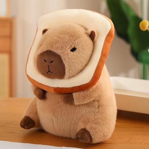 LfrAnk Erdbeerhut Capybara Plüsch Spielzeug Rucksack Plüsch Anhänger Kinder Geburtstag Geschenk 30cm 4 von LfrAnk