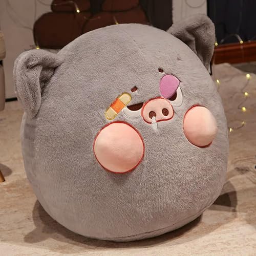 LfrAnk Karikatur Schwein Runde Sitzkissen Kawaii Tier Lendenkissen Dekoration Sofa Stuhl Büro Damen Männer Geschenke Geburtstag 60cm 2 von LfrAnk