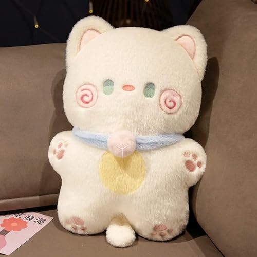 LfrAnk Kawaii Katze Plüschtier Flauschige Katze Plüsch Karikatur Tier Katze Kinder Mädchen Geburtstag Weihnachten Geschenk Raumdekoration 20CM 1 von LfrAnk