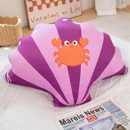 LfrAnk Kreative Muschel Kissen Plüschtier Perle Puppe Zuhause Sofa Kissen Puppe Puppe Kindergeburtstag 40CM 3 von LfrAnk