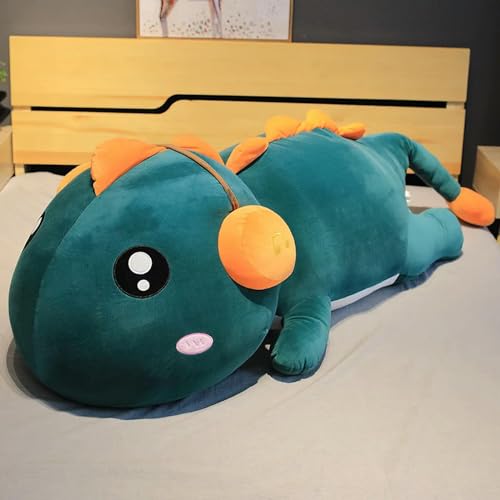 LfrAnk Kreative und niedliche Dinosaurier Plüschtiere, Cartoon Drachen Puppe Kissen, Kinder 120cm 1 von LfrAnk