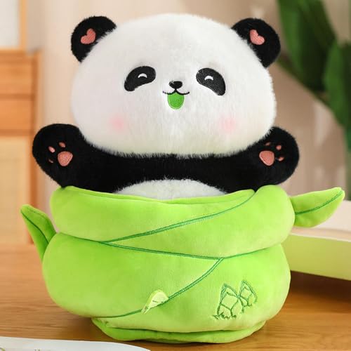 LfrAnk Kreative weiche Bambus Shoot Panda Puppe süßes Plüschtier Panda Puppe Kinder Geburtstagsgeschenk 50cm 1 von LfrAnk