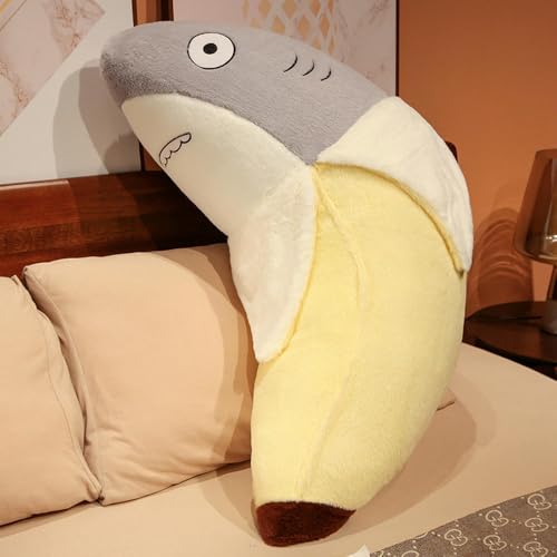 LfrAnk Kreativer Hai Banane Kissen Plüsch Spielzeug Puppe Home Sofa Kissen Kissen Mädchen Muppet Puppe Geburtstagsgeschenk 95CM 1 von LfrAnk