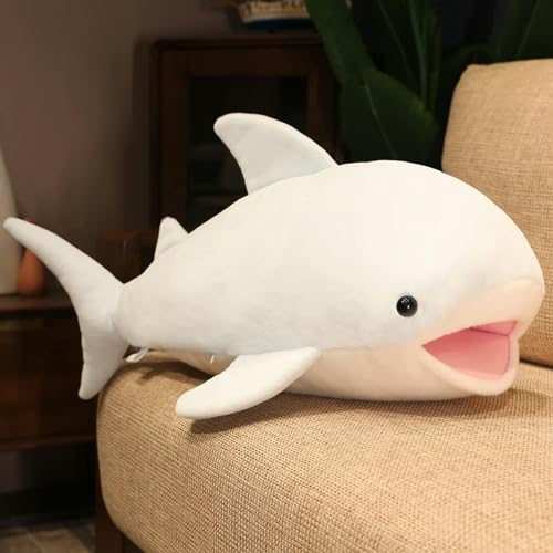 LfrAnk Neue süße Wal Plüschtier Ozean Tier Blauwal Plüschtier Plüsch Kawaii Tierkissen Geburtstagsgeschenk für Kinder 55cm 1 von LfrAnk