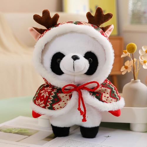 LfrAnk Niedliche Weihnachten Panda Puppe Plüschtier Panda Puppe Kinder Muppet Puppe Geburtstagsgeschenk 30CM 3 von LfrAnk