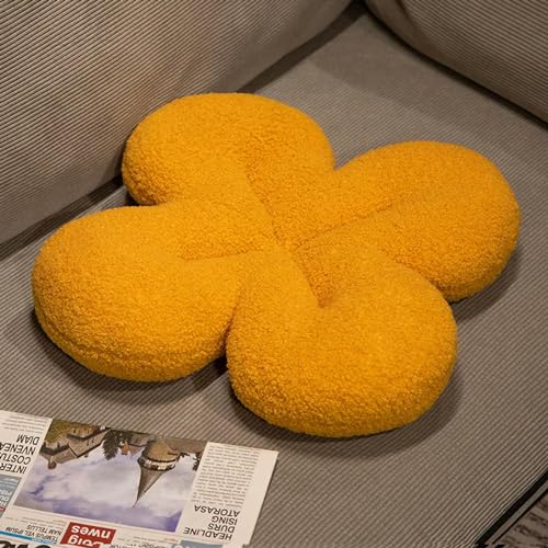 LfrAnk Nordic Kleeblatt Form Kissen Warmer Winter Stuhl Kissen Kissen Sofa Dekorative Blumen Büro Kissen Kindergeburtstag 35CM 5 von LfrAnk