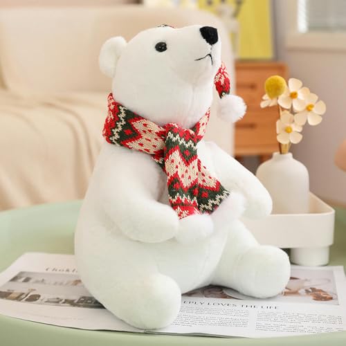 LfrAnk Süße Weihnachten Eisbär Puppe Plüsch Teddybär Puppe Kinder Ragdoll Geburtstagsgeschenk 60CM 2 von LfrAnk