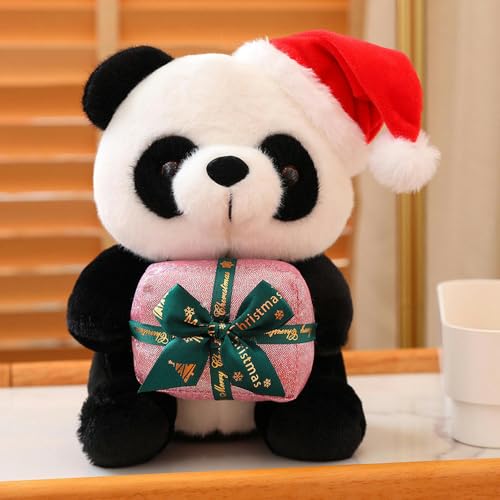 LfrAnk Süße Weihnachten Panda Puppe Tier Plüsch Spielzeug Kinder Geburtstagsgeschenk 25cm 6 von LfrAnk