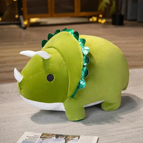 LfrAnk Weiche Dinosaurier Kissen Plüsch Spielzeug Puppe Triceratops Stegosaurus Puppe Kinder Ragdoll Geburtstagsgeschenk 40CM 1 von LfrAnk