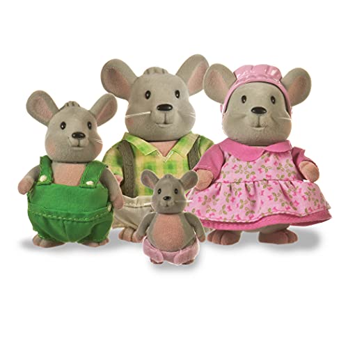 Li’l Woodzeez Eulen Tierfamilie Whooswhoo – 4 weiche Tierfiguren mit Bilderbuch auf Englisch – Spielzeug Tiere Set (5 Teile) Spielzeug für Kinder ab 3 Jahren von Li'l Woodzeez