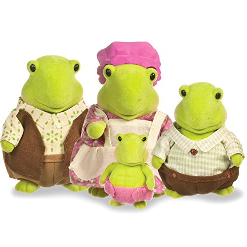 LI'L WOODZEEZ HCM Kinzel 43212 Figuren Schildkröten - Tierfamilie Tidyshine - 4 weiche Tierfiguren OHNE Buch - Tiere im Set, Spielzeug für Kinder ab 3 Jahre von Li'l Woodzeez