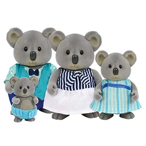 LI'L WOODZEEZ HCM Kinzel 43219 Figuren Koalas - Tierfamilie Canberra - 4 weiche Tierfiguren OHNE Buch - Tiere im Set, Spielzeug für Kinder ab 3 Jahre 6155Z Mehrfarbig von Li'l Woodzeez