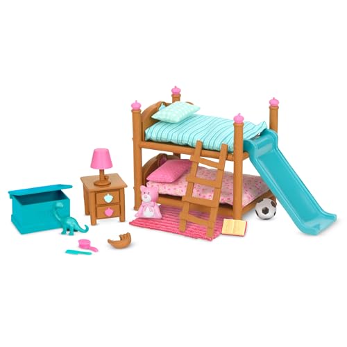 Li’l Woodzeez 18-teilig Schlafzimmer Kinderzimmer Zubehör Set – Hochbett, Rutsche und mehr – Tierfiguren Accessoire Spielzeug für Kinder ab 3 Jahren Li’l Woodzeez 18-teilig Schlafzimmer Kinderzimmer Zubehör Set – Hochbett, Rutsche und mehr – Tierfiguren Accessoire Spielzeug für Kinder ab 3 Jahren von Li'l Woodzeez
